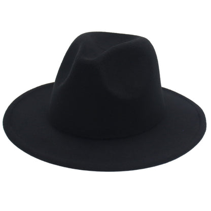 Women Fedora Hat Autumn Winter Luxury Men Top Hats Trendy Formal Wedding Decorate Black Green White Panama Cap Fedoras Gorras