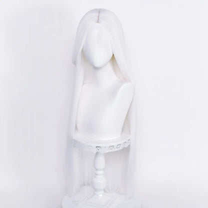 Peruca Cosplay Longa Lisa 100cm Partida ao Centro Divisão Central Loiro Rosa Vermelho Roxo Resistente ao Calor Perucas de Cabelo Sintético
