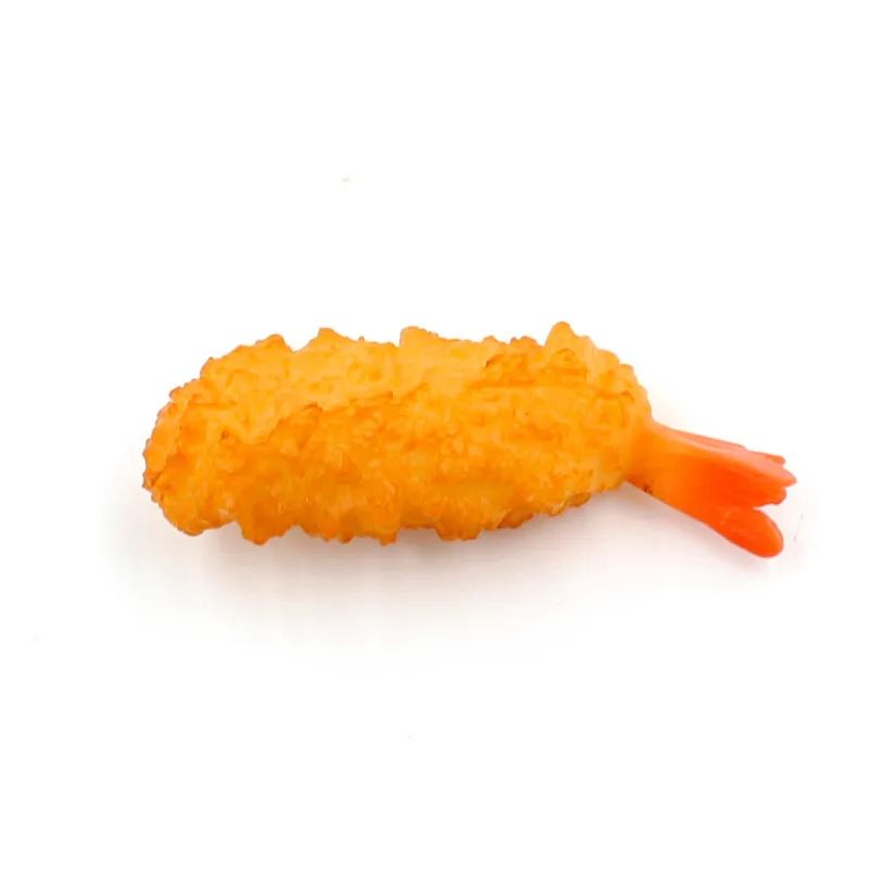 1/6pcs Artificial Fried Shrimp Fake Simulation Japanese Sushi Tempura Food Model Kitchen Shop Decor Photo Props