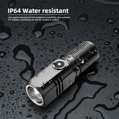 10000 Lumens Mini Powerful Led Flashlight XHP50 Built in Battery 3 Modes Usb Rechargeable Flash Light Torch Lamp Flashlights