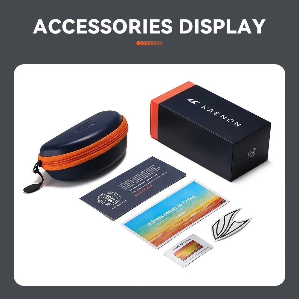 KAENON Fashion Square Versatile Polarized Sunglasses Men Women Sports Fishing Driving Sun Glasses UV400 Eyewear