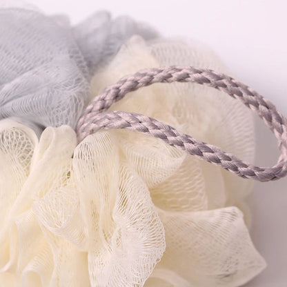 1 Pc Soft Mesh Bath Sponge Balls Cleaning Brush Shower Puff Body Cleaner Exfoliating Scrubbers Bath Flower Bathing Accessories