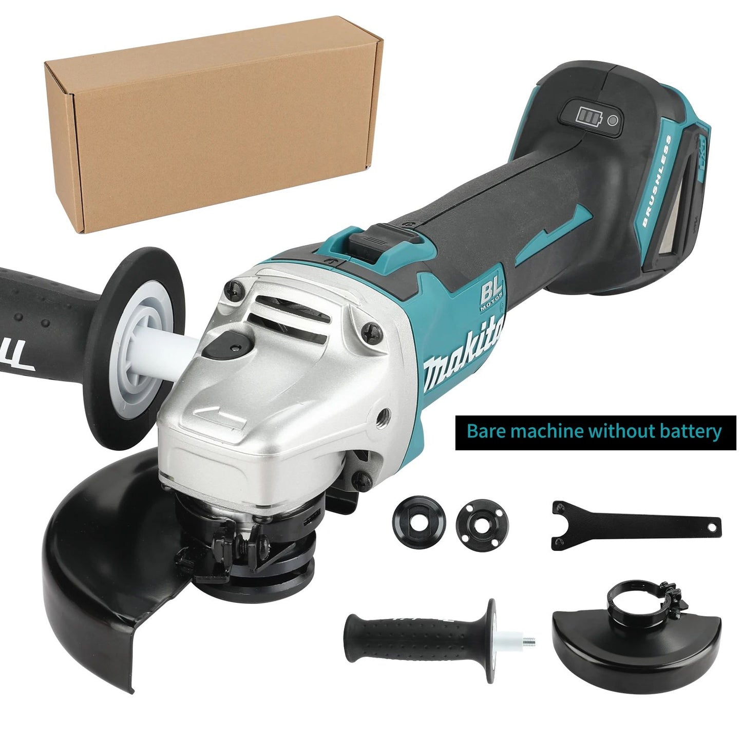 Makita DGA504 18V 6.0Ah 125mm Esmerilhadeira Angular de Lítio Recarregável sem Escovas Máquina de Corte de Alta Potência Máquina de Polimento