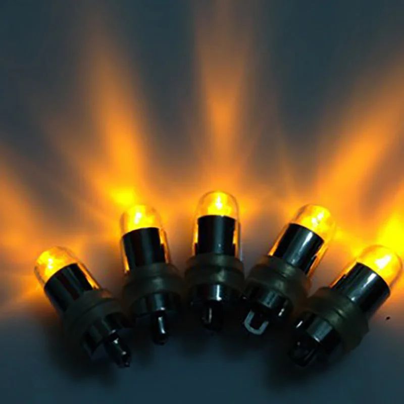 10-50pcs Non-blinking Mini LED Lights with Batteries for Balloons Paper Lanterns Floral Party Decoration Waterproof Submersible