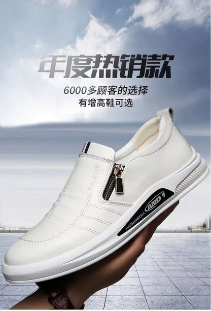 2024 New Casual Leather Shoes Men Fashion Loafers Autumn Slipon Flat Brand Business Shoes Man Sneakes Comfort Moccasins Zapatos