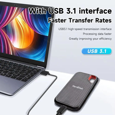 Original SSD 1TB High Speed External Hard Drive USB 3.1 Type-C Interface Hard Disk 4TB Mass Solid Drive for Laptop/PC/MAC