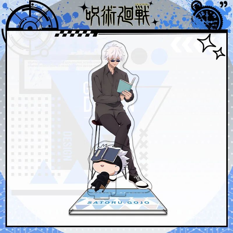 Anime Jujutsu Kaisen Acrylic Stand Gojo Satoru Figures Miniatures Manga Figurines Garage Kits Model Toys GK Ornaments Decoration