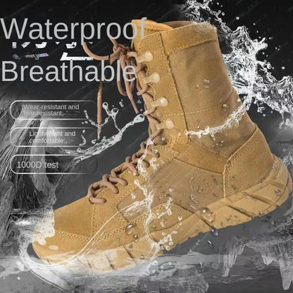 Botas Masculinas de Caminhada ao Ar Livre de Alta Qualidade Botas Táticas de Deserto Masculinas Botas Militares de Combate Masculinas