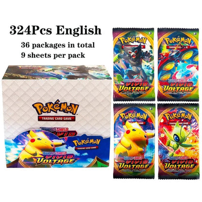 324 pçs/caixa Pokémon TCG: Sol e Lua, Escuridão Incendiada, 36 Pacotes, Caixa de Booster, Jogo de Cartas Pokémon, Brinquedos Colecionáveis, Jogo de Tabuleiro Prismático