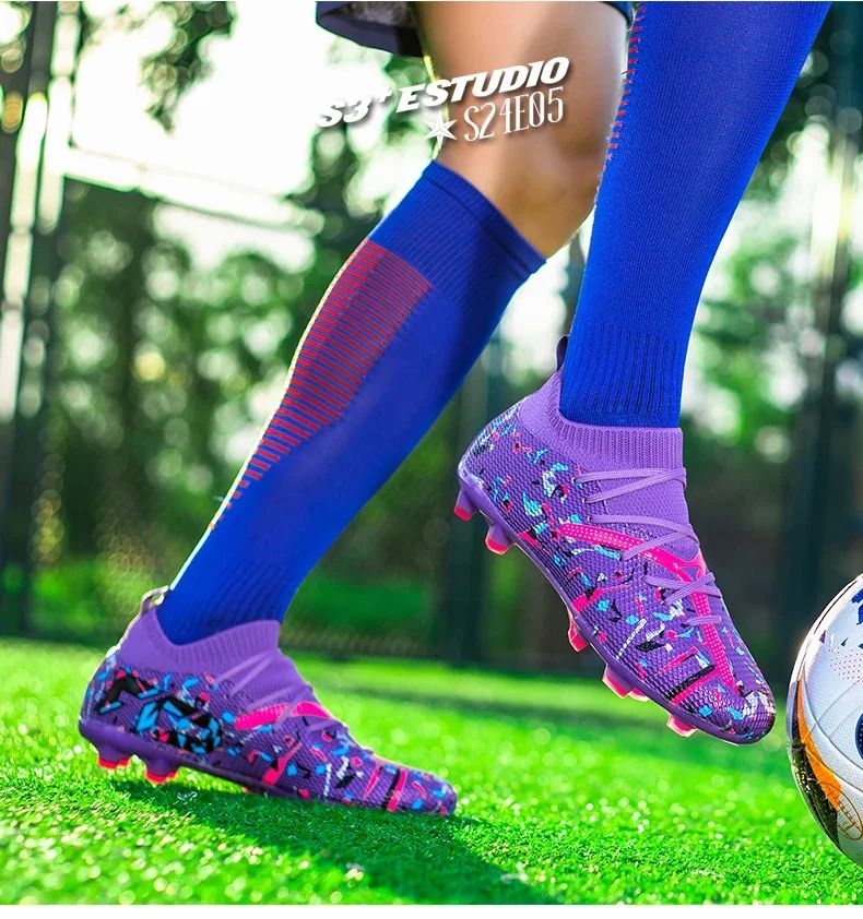 New Men TF/FG Soccer Shoes Society Original Grass Training Professional Cleats Football Boot Low Cut Top Quality Sneakers Casual