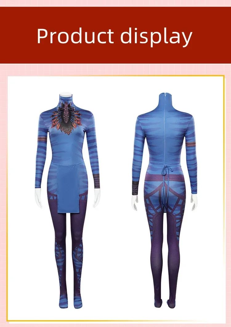 Movie Avatar Jake Sully Cosplay  Neytiri Costume 3D Printing Jumpsuits Women Men Zentai Bodysuit Halloween Carnival Party Suit