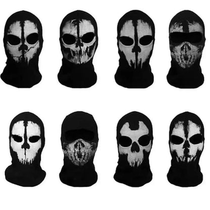 Halloween new mask Black Mask Balaclava Beanies Hats Men Ghost Skull Full Face Warmly Mask Hood Beanie Ggorros Hombre Casquette
