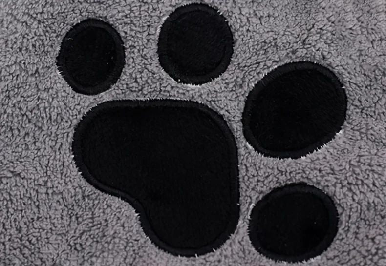 Luvas de Banho de Secagem Rápida para Cães Luvas de Higiene para Pets Multicores Macias com Estampa de Patinha para Cães e Gatos, Essenciais para Banho e Secagem