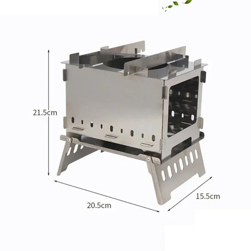 Home Electric Outdoor Folding Card Stove Grill Camping Windproof Incinerator Portable Charcoal Fire Wood Fire Grill