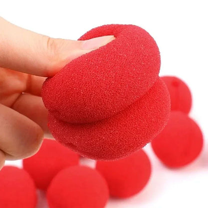 200/1PCS Red Funny Clown Nose Foam Sponge Ball Nose Cosplay Costume Make Up Props Circus Halloween Party Decoration Supplies