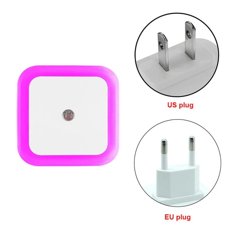 Wireless Sensor LED Night Light EU Plug Mini Square Night Lights For Baby Children Living Room Bedroom Corridor Lighting Lamp