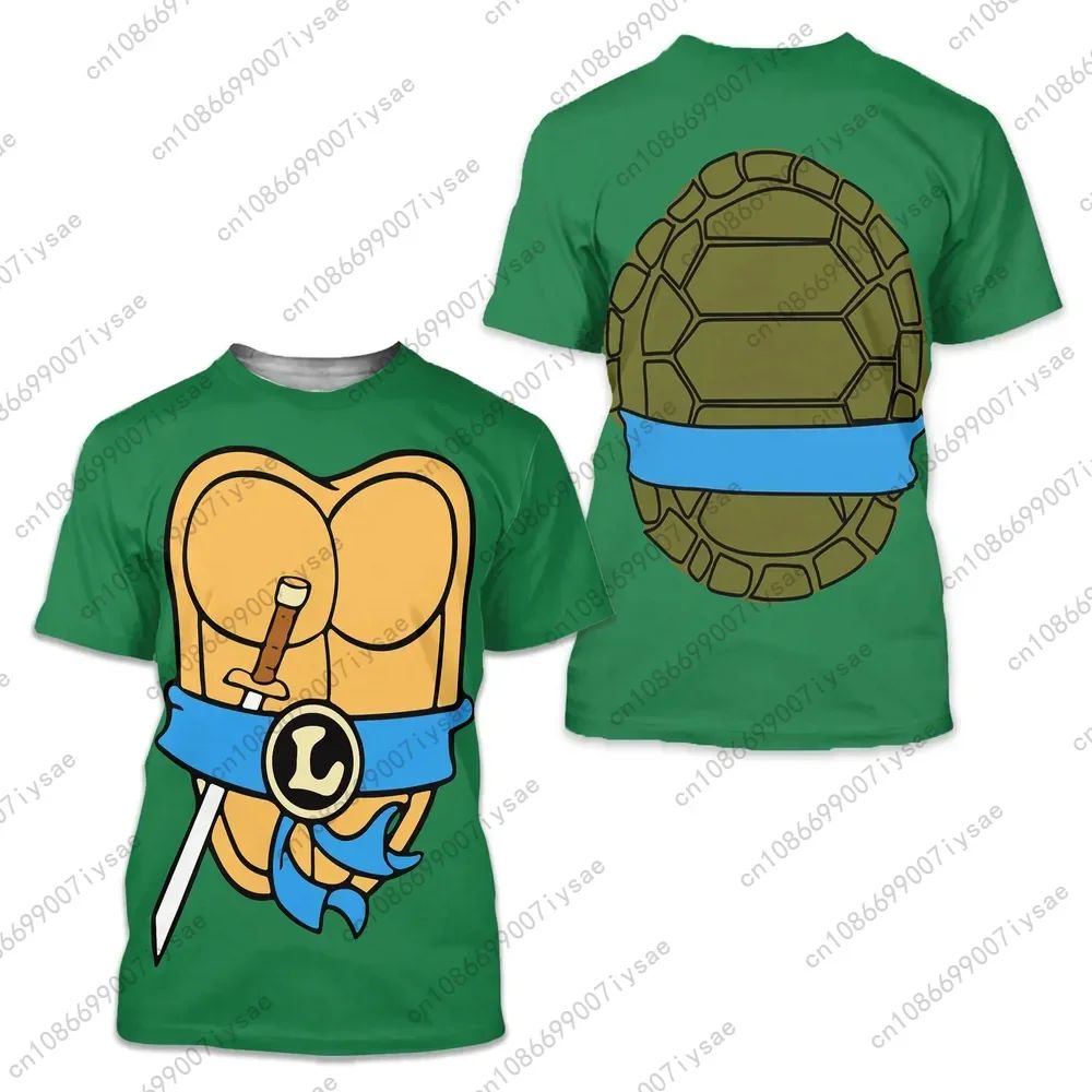Ninja Turtles 3Dprint Sport Quick Dry Breathable Men T Shirt Harajuku Cosplay Party Adult Baby Parentchild Boy Girl Short Sleeve