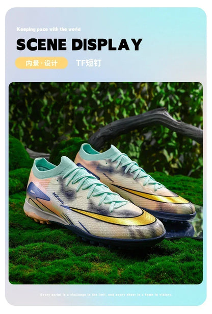 Professional Men Football Boots Adult High Quality Soccer Shoes Society Indoor Cleats Ultralight Studded Women Football Shoes