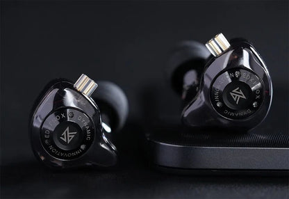 Fone de Ouvido Dinâmico KZ EDX PRO X HIFI com Graves para Música Fone de Ouvido Esportivo com Cancelamento de Ruído KZ EDXPROX ZSTX ZSN PRO ZAS EDA ZVX