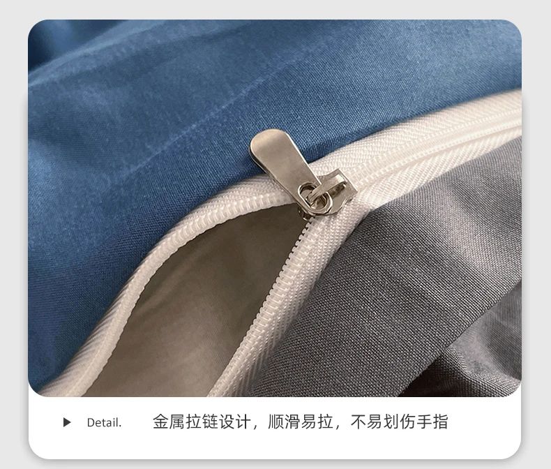 2025 new class A can sleep naked washed cotton solid color sheets student dormitory simple double-spell four-piece bedding