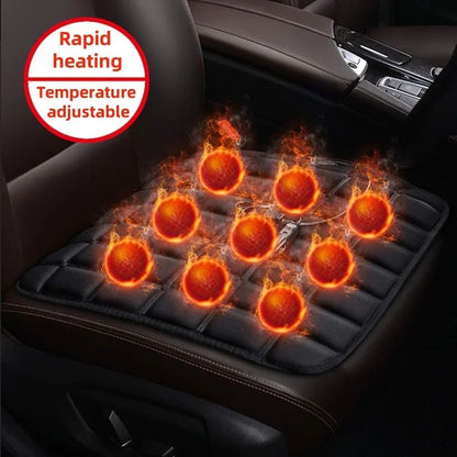 12V Electric Car Seat Heated Cover with 3 Gear Adjustable Temperature Heated Cushion Winter Seat Warmer for Vehicle