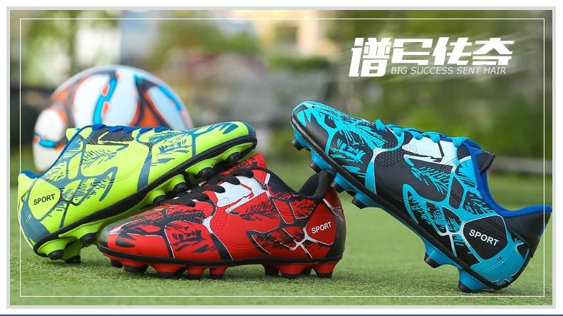 Professional Kids Soccer Shoes Men Original Football Shoes Indoor Society Cleats Football Field Boots TF/AG Fast Match Sneaker