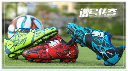 Professional Kids Soccer Shoes Men Original Football Shoes Indoor Society Cleats Football Field Boots TF/AG Fast Match Sneaker