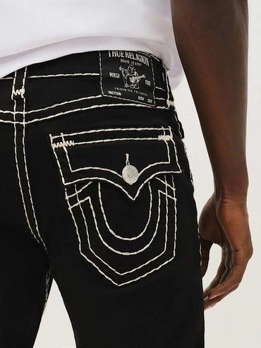 Trend Buddha Baggy Pants Hip Hop Streetwear Black Jeans Fashion Embroidered Y2k Gothic Straight Leg Wide Leg Jean Men Clothing