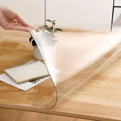 Rectangle Clear Desk Mat, Waterproof & Easy Cleaning for Office Dresser Night Stand Clear Table Protector