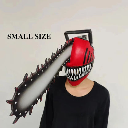 Chainsaw Head Cover Terrifying Latex Mask Halloween Electric Saw Masks Electric Motor Saw Cosplay Costume Props Monsters Cos