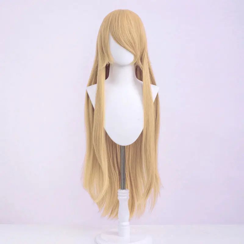 100cm Long Straight Cosplay Wig Anime Compatible Universal Omopinenet Heat Resistant Synthetic Hair Wigs + Wig Cap