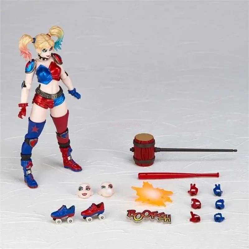 Boneco de Ação Harley Quinn de 15cm, Harley Quinn do Coringa Yamaguchi, Articulado, Modelo Harleen Quinzel, Brinquedos de Coleção em PVC