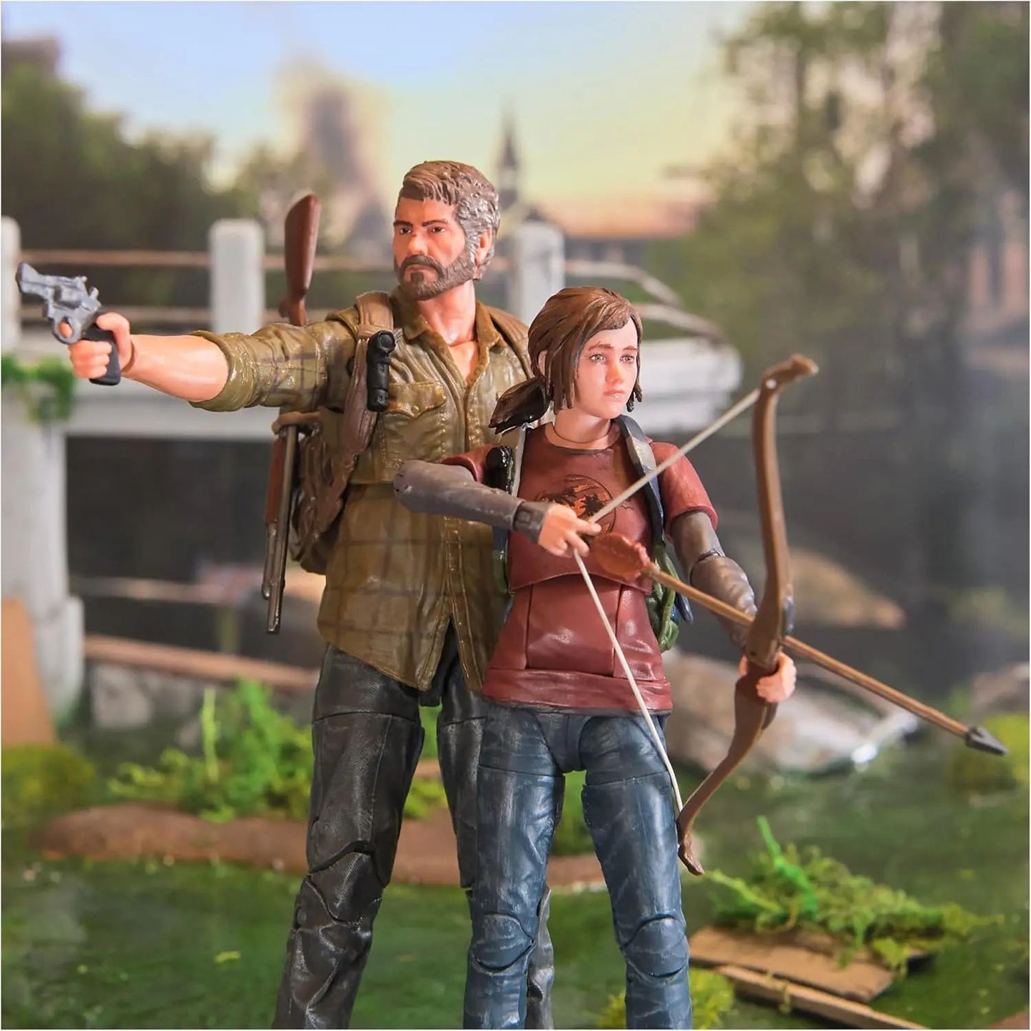 ?Pronta Entrega?PlayStation The Last of Us Joel e Ellie Figuras Brinquedos Spin Master PS5 Action Figure Pacote com 2 Modelo Colecionável