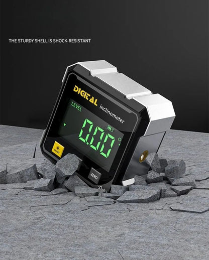 Pocket Digital Level Protractor Inclinometer Professional Digital Display Angle Gauge 360 Degree Magnetic Electronic Level Laser