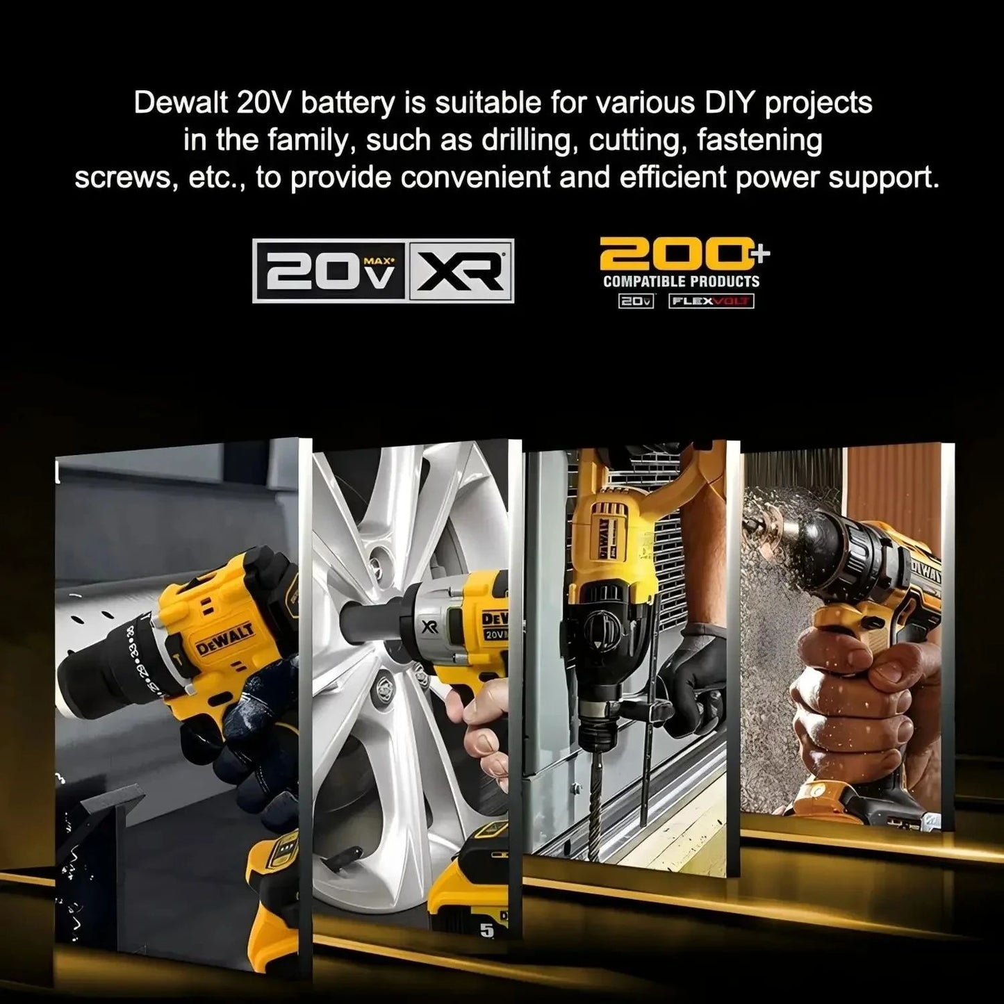 Bateria DEWALT 20V 6AH recarregável de íon de lítio carregador DCB118 Parafusadeira furadeira elétrica sem escovas DCD805 ferramenta elétrica