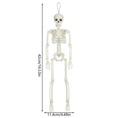 40cm Halloween Skull Skeleton,Posable Skeleton,Human Shape Bones,Halloween Party Home Decorations,Haunted House Horror Props