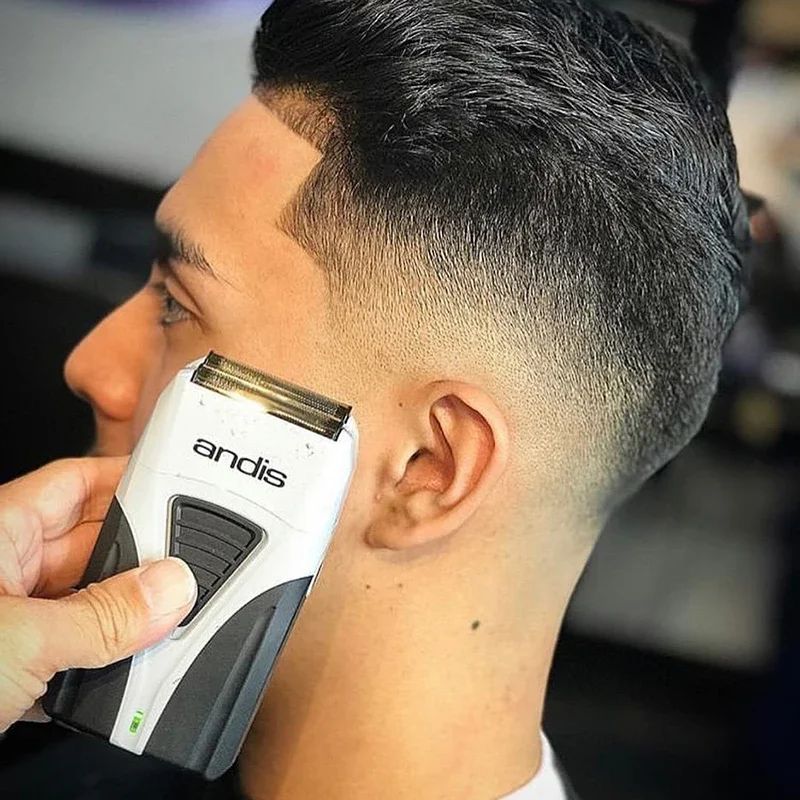 Andis Profoil Lithium Plus 17205 Barber Hair Cleaning Electric Shaver For Men Beard Stubble Razor Bald Shaving Machine charger