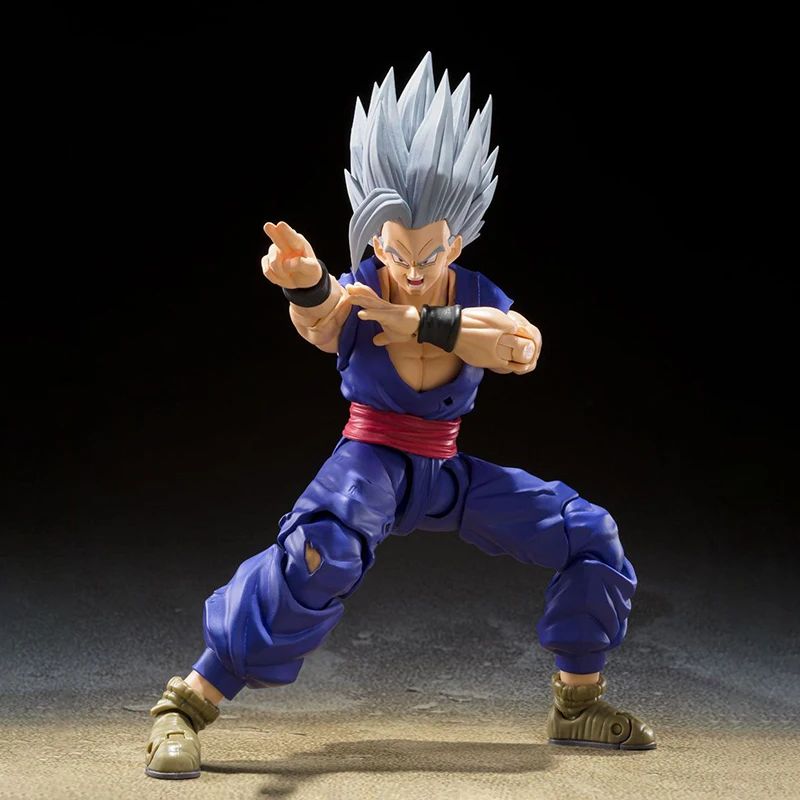 Shf Dragon Ball Son Gohan Besta Action Figure PVC Boneco Colecionável Articulado Anime 17cm Super Saiyajin Gohan Brinquedo Modelo de Presente