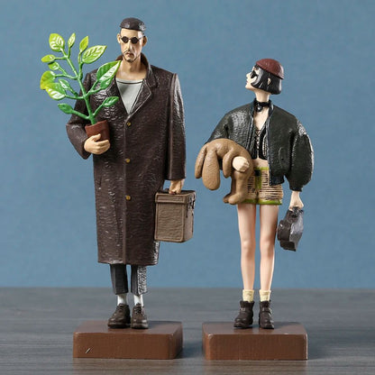 2pcs The Professional Leon Mathilda PVC Figure Toy Statue Doll Gift