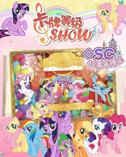 KAYOU Genuíno My Little Pony Card 40º Aniversário Edição Limitada Card Amizade Eterna Cartas Raras SC SGR Brinquedo de Presente Carta de Princesa