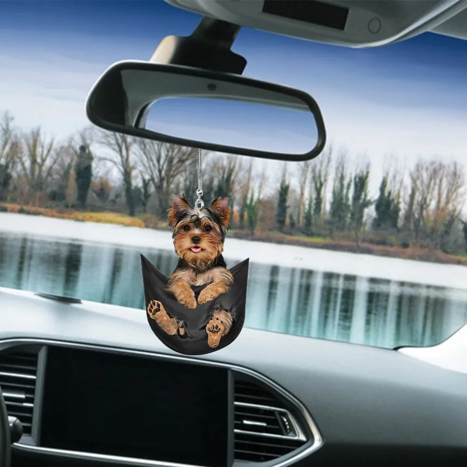 Car Pendant Practical Interior Cute Mini Puppy Pendant Anime Puppy Practical Car Ornament Toy Gift Hanging Decoration Accessory