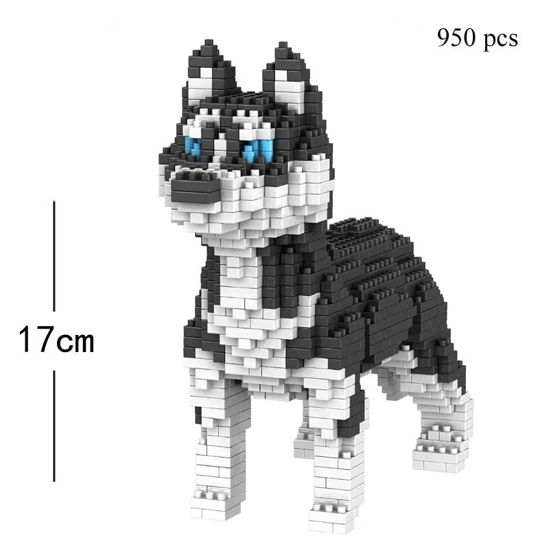 KNEW BUILT Modelo de Cachorro Dachshund Micro Mini Blocos de Construção Conjunto Brinquedos Educacionais Recreativos Presente para Amantes de Pets Peças de Decoração