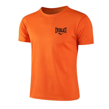 2025 Men's Summer Exercise Trainning Boxing T-shirts High Grade Breathable Quick Dry Short Sleeved Top Marathon Gym Fitness Tees