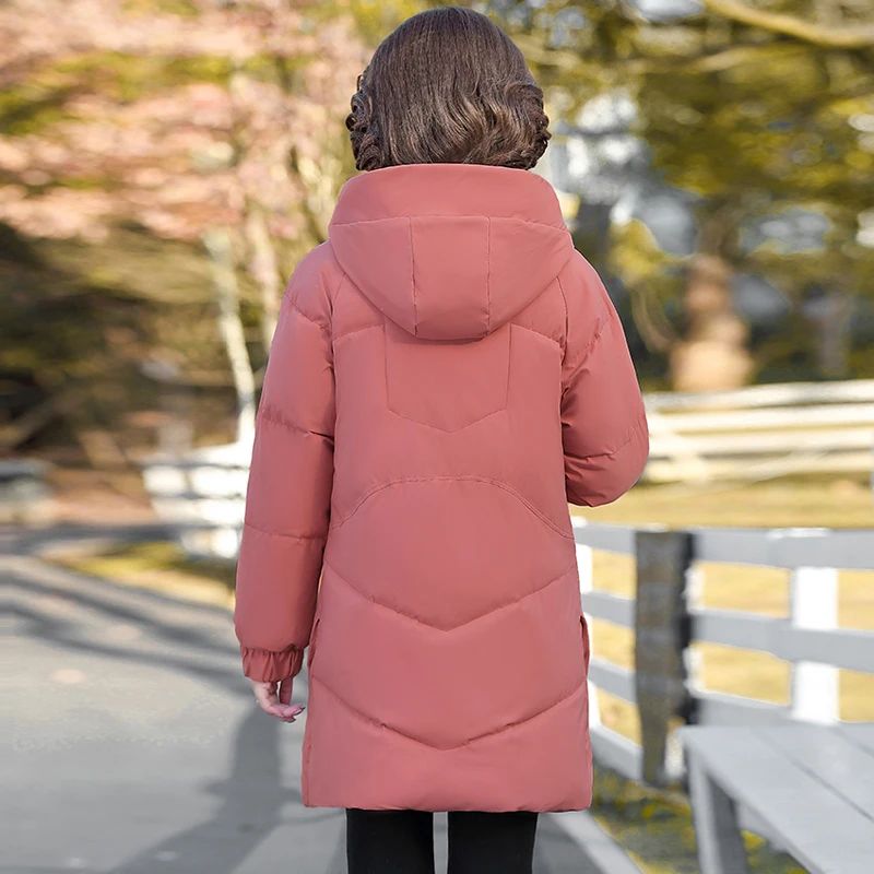 NEW Winter Cotton padded Jacket Hooded fleece thick Parkas Warm Loose Long Overcoat middle aged and Grandma Snow Coat