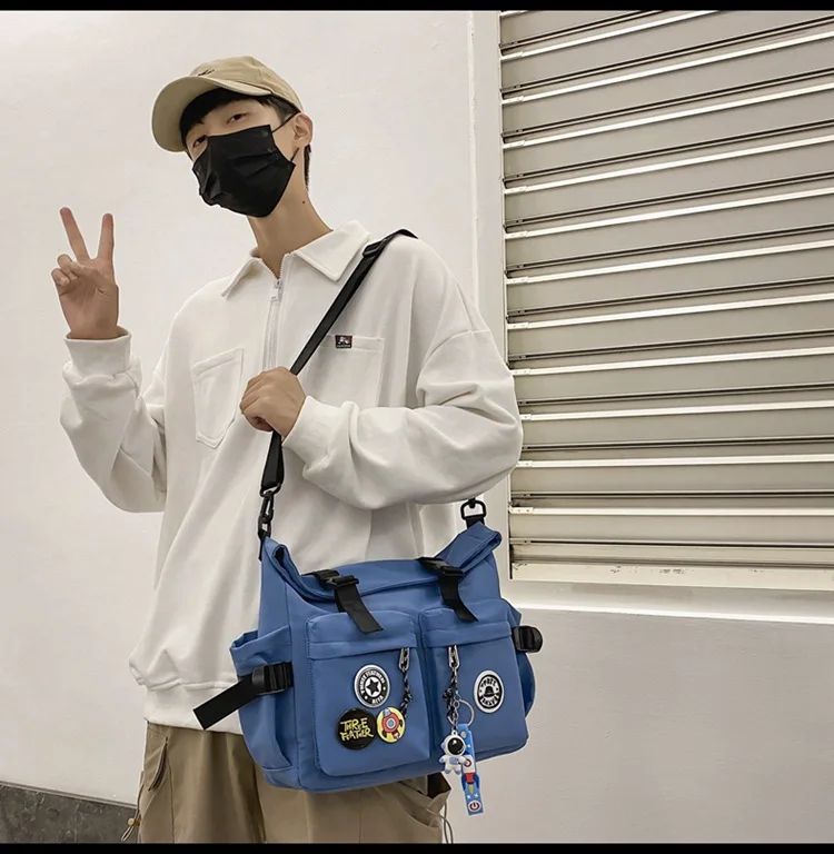 Japanese Harajuku School Bags for Teenage Girls Casual Fashion Crossbody Bag New Trendy Shoulder Bag Student Backpack Hand Bags