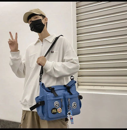 Japanese Harajuku School Bags for Teenage Girls Casual Fashion Crossbody Bag New Trendy Shoulder Bag Student Backpack Hand Bags