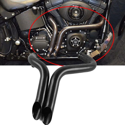 For Softail Chopper Bobber Custom Sportster XL883 X48 X72 Fat Boy Street 750 G Exhaust Muffler system Aluminum alloy Motorcycle