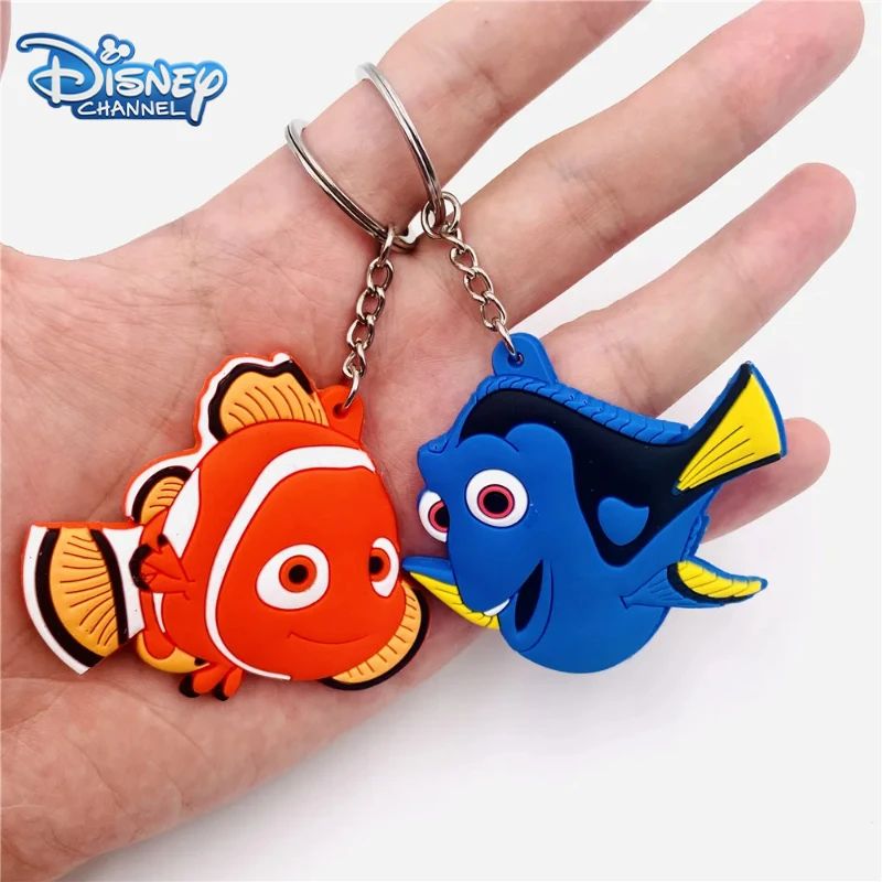 Chaveiro Desenho Animado Disney Pixar Procurando Nemo Kawaii Dory Nemo Dupla Face Chaveiro Pingente de Mochila Acessórios de Bolsa Chaveiro de Carro