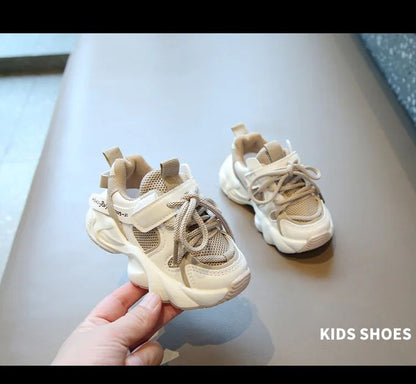 Girl Child Sport Shoe 2024 Spring Mesh Breathable Toddlers School Running Sneakers Fashion Non-slip Kids Boys Basketball Shoes