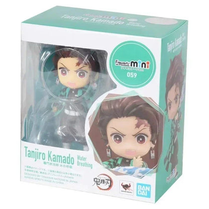 Em estoque Bandai Figuarts 100% original mini Demon Slayer Shinobu Kocho & Kamado Tanjirou Uzui Tengen Nezuko Anime Figure Toys WY